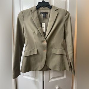 NWT New York & Co. stretch tan blazer. Two button closure. Size 2.